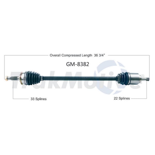 Surtrack Axle Cv Axle Shaft, Gm-8382 GM-8382 - main